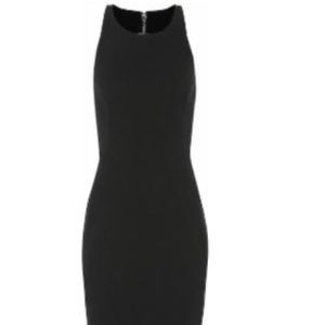 New w Tag Rick Owens Black Grosgrain Dress Size 40